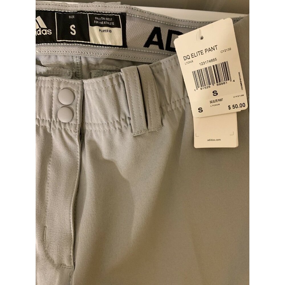 New Adidas Diamond Queen Elite Women's Sz S Fastpitch Softball Pant‎ Gray Cy2139